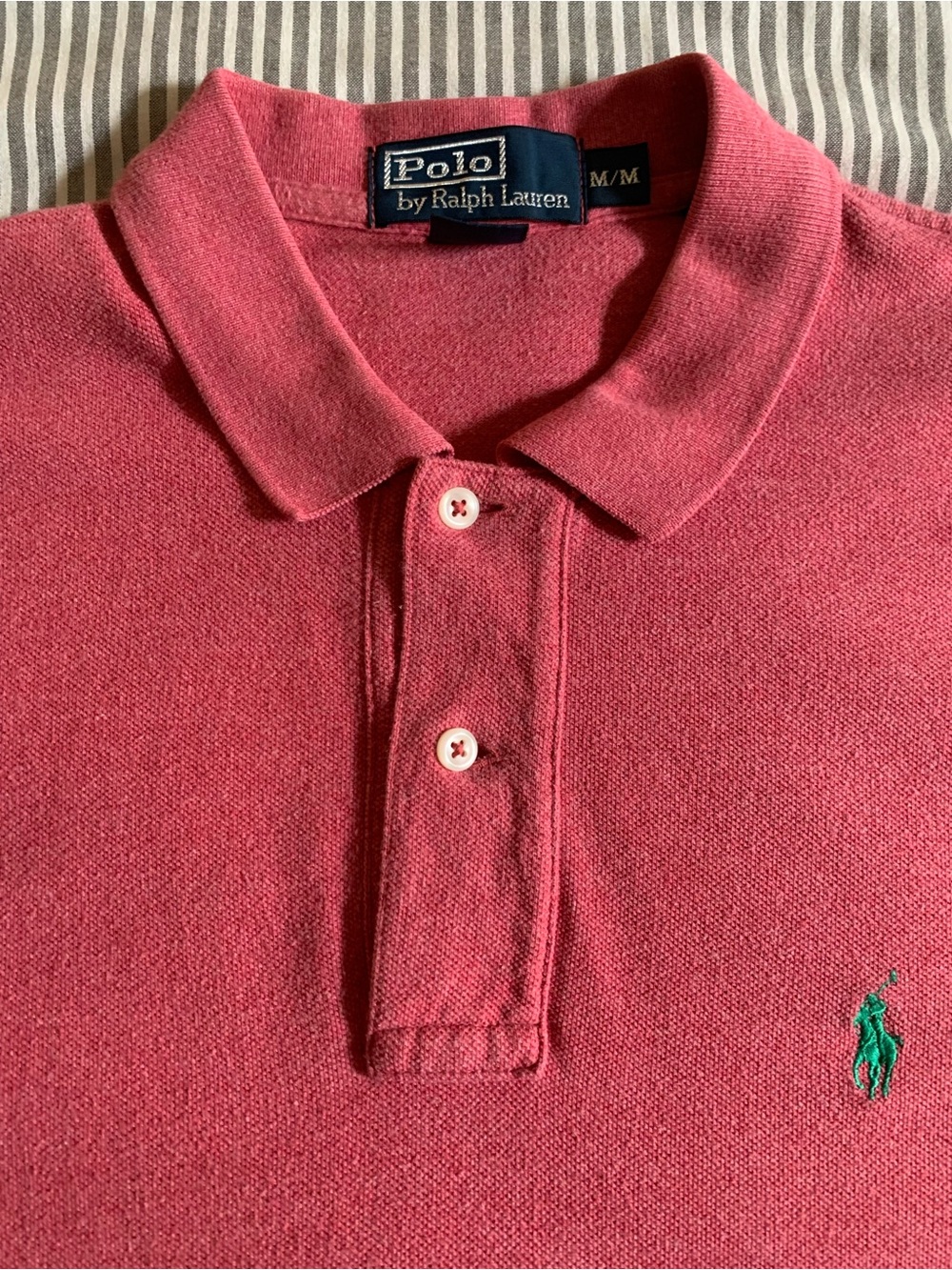 Polo by Ralph Lauren Men's Coral Pink Polo Shirt